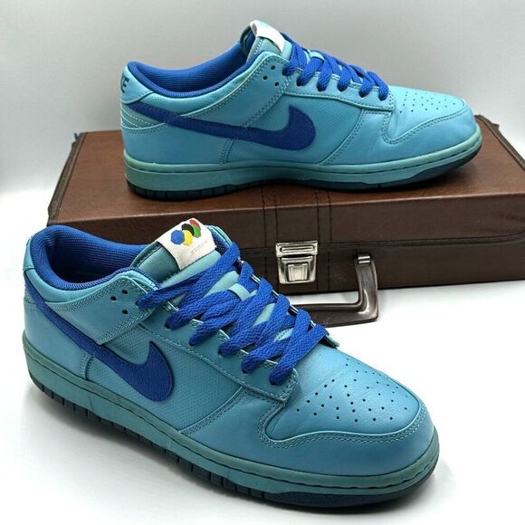 Nike Wmns Dunk Low Premium Basic 'Olympic Cayman' - Rare - Picture 1 of 9